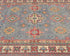 4x7 Gray Kuba Afghan Hand Knotted Wool Area Rug